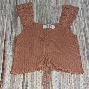 Knitted crop top